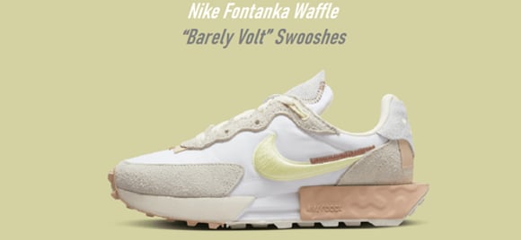 Nike Fontanka Waffle xuất hiện với phiên bản Swoosh “Barely Volt”  | KICKSPLANET
