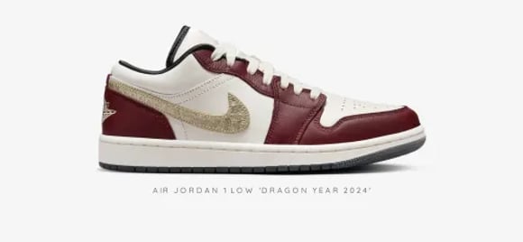 Nike công bố hình ảnh Air Jordan 1 "Năm Rồng 2024"  | KICKSPLANET