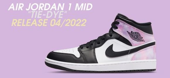 Air Jordan 1 Mid “Tie-Dye” sắp mở bán | KICKSPLANET